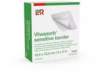 Vliwasorb Sensitive Bor.12,5x12,5cm Superab.wundv. 10 St