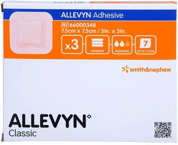 Acti Medi Allevyn Adhesive 7,5x7,5 cm haftende Wundauflage 3 Stück