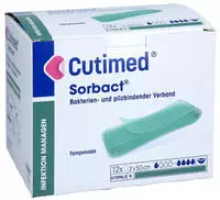 Cutimed Sorbact Tamponaden 2x50 cm 12 St