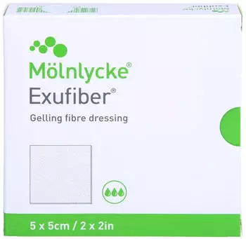 Acti Medi Exufiber 5x5 cm Gel-Faserverband 10 St