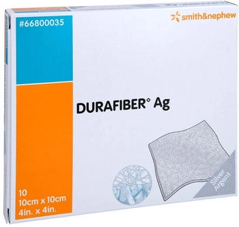 ACA Müller Durafiber Ag 10x10 cm Verband 10 Stück