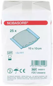 1001 Artikel Medical Nobasorb Saugkom 10x10cm 25 Stück