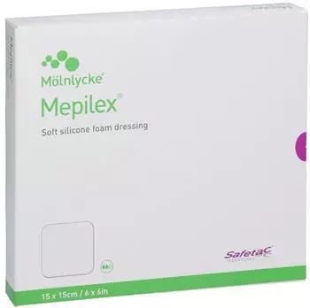 CC Pharma MEPILEX 15x15 cm Schaumverband 5 Stück