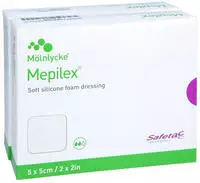 Mepilex 5x5 cm Schaumverband 10 St