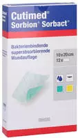 Cutimed Sorbion Sorbact Wundauflage 10x20 Cm 12 St