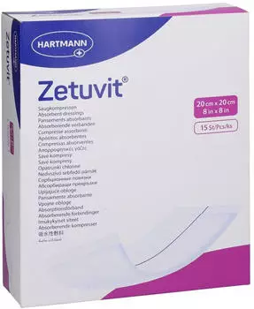 Acti Medi Zetuvit Saugkompressen steril 20x20 cm 15 St