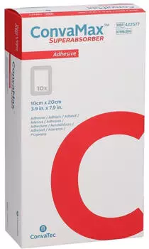 Docpharm CONVAMAX Superabsorber adhäsiv 10x20 cm 10 Stück