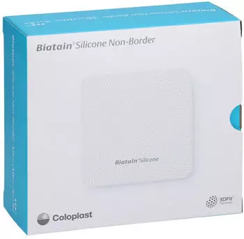 CC Pharma BIATAIN Silicone Non-Border Schaumverb.10x10 cm 10 Stück