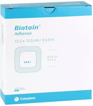 +Prisoma Biatain Schaumverband 12,5x12,5 cm selbst haftend 10 St