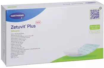 Kohlpharma Zetuvit Plus Silicone steril 10x20 cm 10 St