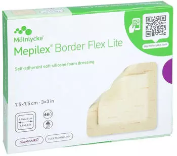 CPC Medical Mepilex Border Flex Lite Schaumverband 7,5x7,5 cm 5 St