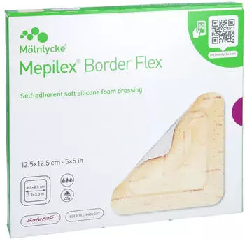 CPC Medical Mepilex Border Flex Schaumverb.haft.12,5x12,5 cm 5 St
