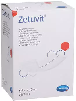 Acti Medi Zetuvit Saugkompressen steril 20x40 cm 5 St