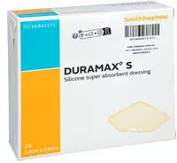 Duramax S 10x10 Cm Superabsorber Silikonverband 10 St