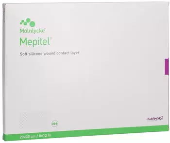 Docpharm MEPITEL Silikon Netzverband 20x30 cm steril 5 St&uuml;ck