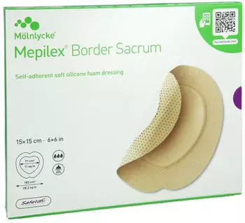 Docpharm Mepilex Border Sacrum Schaumverb.15x15 cm steril 5 St