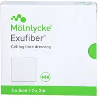 EXUFIBER 5x5 cm Gel-Faserverband