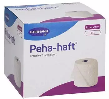 Docpharm PEHA-HAFT Fixierbinde latexfrei 8 cmx20 m 8 St&uuml;ck