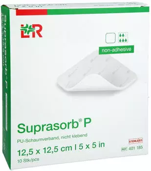 Lohmann & Rauscher SUPRASORB P PU-Schaumv.nicht klebend 12,5x12,5 cm 10 St&uuml;ck