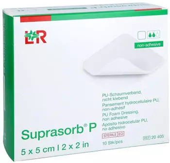 Docpharm SUPRASORB P PU-Schaumv.nicht klebend 5x5 cm 10 St&uuml;ck