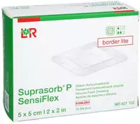 SUPRASORB P SensiFlex border lite 5x5cm