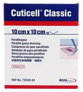 Docpharm Cuticell Classic Wundgaze 10x10 cm 10 St