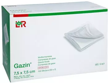 Avitamed GAZIN Mullkomp.7,5x7,5 cm steril 8fach 50x2 St&uuml;ck