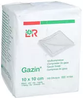 GAZIN Mullkomp.10x10 cm unsteril 8fach