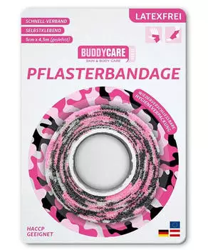 MY.SIZE Pflasterbandage latexfrei Buddycare MED pink 1 St