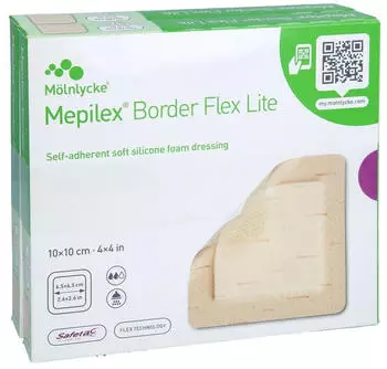 CPC Medical Mepilex Border Flex Lite 10 x 10 cm 5 Stück