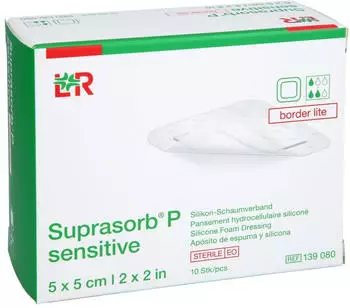 Avitamed Suprasorb P sensitive PU-Schaumv.bor.lite 5x5cm 10 St
