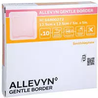 Allevyn Gentle Border 12,5x12,5 Cm Schaumverb. 10 St