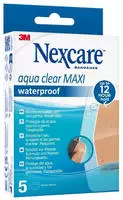 Nexcare Aqua Clear Maxi Waterproof, 59mm x 88mm 5 St