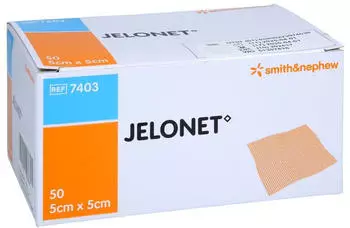 Docpharm JELONET Paraffingaze 5x5 cm steril Peelpack 50 St&uuml;ck