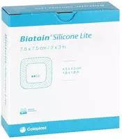 Biatain Silicone Lite Schaumverband 7,5x7,5 Cm 10 St