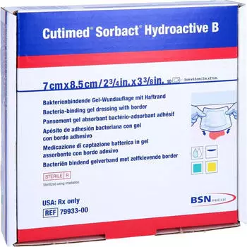 Avitamed Cutimed Sor Hy B Gel7x8.5h 10 St&uuml;ck