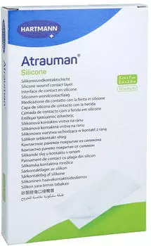 Docpharm ATRAUMAN Silicone steril 5x7 cm Kompressen 10 St&uuml;ck