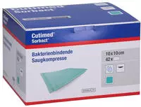 Cutimed Sorbact Saugkompressen 10x10 cm 42 St