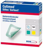 Cutimed Siltec Sorbact B PU-Verb.10x22,5 12 St