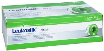 Acti Medi Leukosilk 2,5 cmx9,2 m 12 St