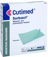 Cutimed Sorbact Kompressen 4x6 Cm 6 St