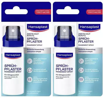 Beiersdorf Hansaplast Zweite Haut Schutz Sprüh-Pflaster 2x40ml