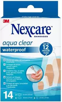 3M Medica Nexcare Aqua Clear waterproof assortiert 14 St&uuml;ck