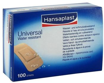 BSN Medical Hansaplast Universal Strips Water Resistant latexfrei 3 x 7,2 cm (100 Stk.)