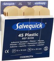Salvequick 6036, Salvequick Pflaster Plastic 6036 beige, 45 St.