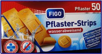 Figo Pflaster wasserfest Wundpflaster 50-teilig