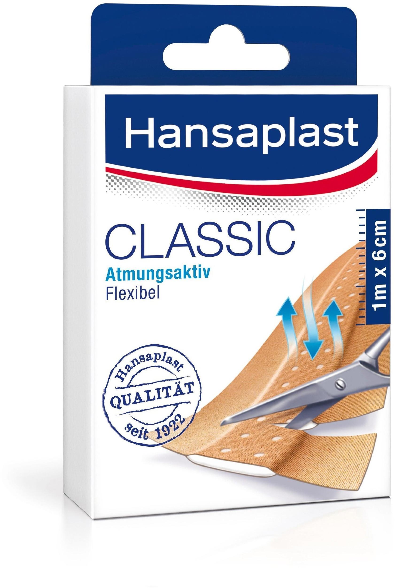 Hansaplast Classic Streifen 6 cm x 1 m Erfahrungen 4.4/5 Sternen