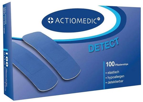 Gramm medical Actiomedic® DETECT elastische Pflasterstrips Blau 19 x 72 mm