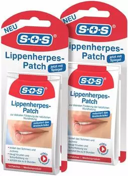 SOS Lippenherpes Patch (12 Stk.)