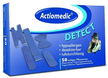 Gramm medical Actiomedic® DETECT Pflasterset, wasserabweisend, Blau 50-teilig